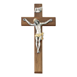 CRUCIFIX--12" Crucifix with Two-Tone Corpus