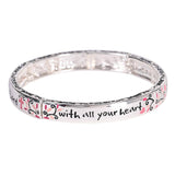 Stretch Bracelet Proverbs 3:5 Floral