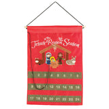 Red Advent Calendar Jesus is the Reason for the Season