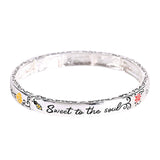 Stretch Bracelet Proverbs 16:24 Floral
