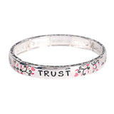 Stretch Bracelet Proverbs 3:5 Floral