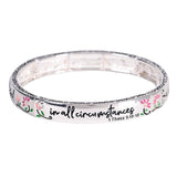 Stretch Bracelet Thessalonians 5 Floral