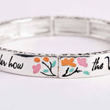Bracelet Colorful Wildflower Faith Tile