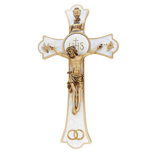 Holy Mass Wall Crucifix 8" Wedding