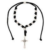 St. Benedict Knotted Cord Auto Rosary