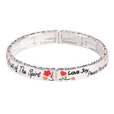 Bracelet Fruit of the Spirit Floral Tile
