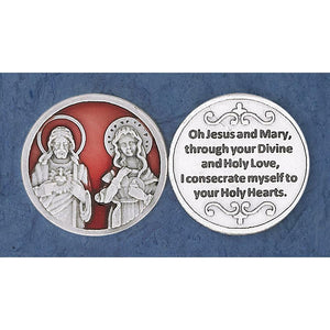 Pocket Token-Consecration to the Holy Hearts