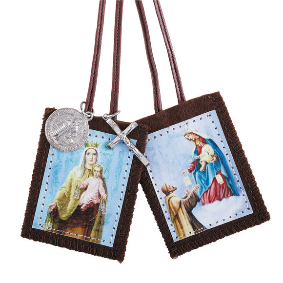 Our Lady of Mt. Carmel/St. Simon Stock Scapular with Medals