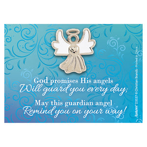 Guardian Angel Pin with Card *BACKORDERED – Morning Star Catholic