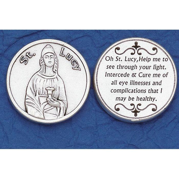 Pocket Token devotional coin-St. Lucy