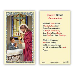 HOLY CARD-First Communion Boy