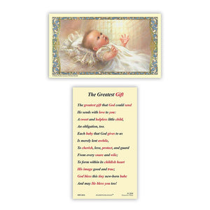 HOLY CARD-Baptism Laminated