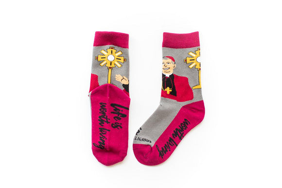 Sock Religious ™  Children's Socks--Archbishop Fulton Sheen