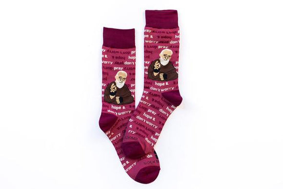 Sock Religious ™  Adult Socks--St. Padre Pio