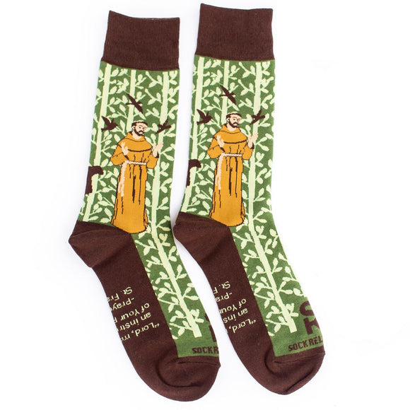 Sock Religious ™  Adult Socks--St. Francis