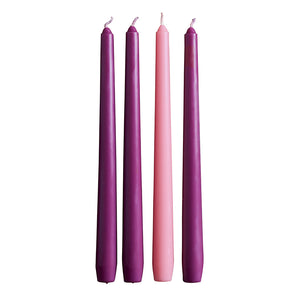 10" Advent Taper Candle - Set Of 4 *SEASONAL