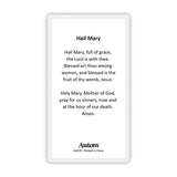 Mini Saints Hail Mary Laminated Holy Card