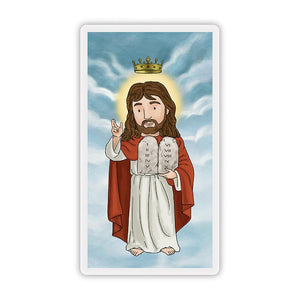 Mini Saints Ten Commandments Laminated Holy Card