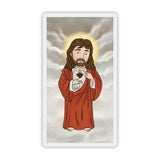 Mini Saints Our Father Laminated Holy Card