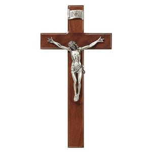 CRUCIFIX--12" Crucifix - Walnut  *BACKORDERED