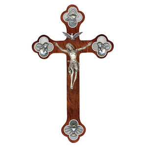 CRUCIFIX--12" Trinity Crucifix with Budded Cross
