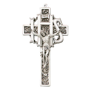 CRUCIFIX--9" Filigree IHS Crucifix