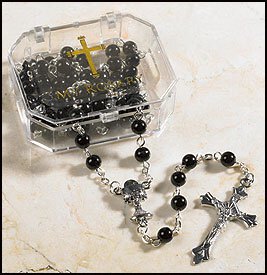 Black First Communion Rosary