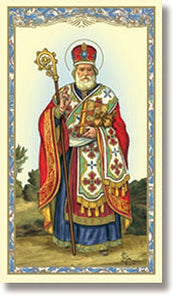 St. Nicholas Holy Card - 100/pk